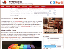 Tablet Screenshot of pinterest-blog.com